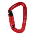 thumbnail image 2 of Clip de Randonnée, Clip d'Escalade Auto-Verrouillant 25KN, Grande Capacité de Charge, Léger, Crochet en Aluminium et Acier Inoxydable pour Hamac, Rouge avec Noir, 2 of 7