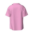 thumbnail image 2 of Sigee Pink Print Men's Shirts Casual Button Down Short Sleeve Summer Beach Shirt Hawaiian Vacation Shirts Tee Shirt-Small, 2 of 7