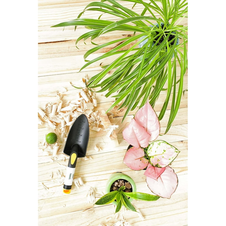 Expert Gardener Plastic Garden Trowel - 11 inch, Black & Yellow - Walmart .com