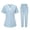 Light Blue, variant on Scrubs Medical Uniform Women Scrubs Set Medical Scrubs Top and Pants Women Set Comfortable With Pockets Work Clothing Set