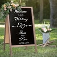 thumbnail image 5 of A Frame Chalkboard Sign, 40"x20" Extra Large Chalk Board Double-Sided Sidewalk Sign Sturdy Sandwich Menu Board for Restaurant Coffee Shop and Wedding, Grey, 5 of 6