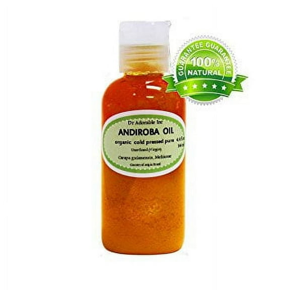 Dr Adorable - 4 oz - Andiroba Oil - 100% Pure Organic Cold Pressed Unrefined Virgin Natural Hair Skin Care
