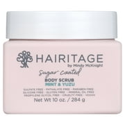 Hairitage Sugar Coated Mint & Yuzu Scented Body Scrub for dull skin, all skin types, 10 fl. oz.