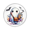 thumbnail image 2 of Glow in The Dark Halloween Decorations, 1 Inch Cute Ghost Refrigerator Magnets, Spooky Small Halloween Decor for Home, 10 Pack Halloween Ghost Decor Set, 2 of 3