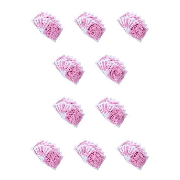 Colector de Pelo Cateissary 10 Uds Pegatina para Desagüe de Suelo Fregadero de Residuos Rosado 10Conjunto