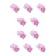 thumbnail image 1 of Toystoory Colector de pelo antibloqueo para desagüe de suelo, tapón adhesivo para desagüe de alcantarillado, colador para baño, bañera, Rosado 10piezas, 1 of 6