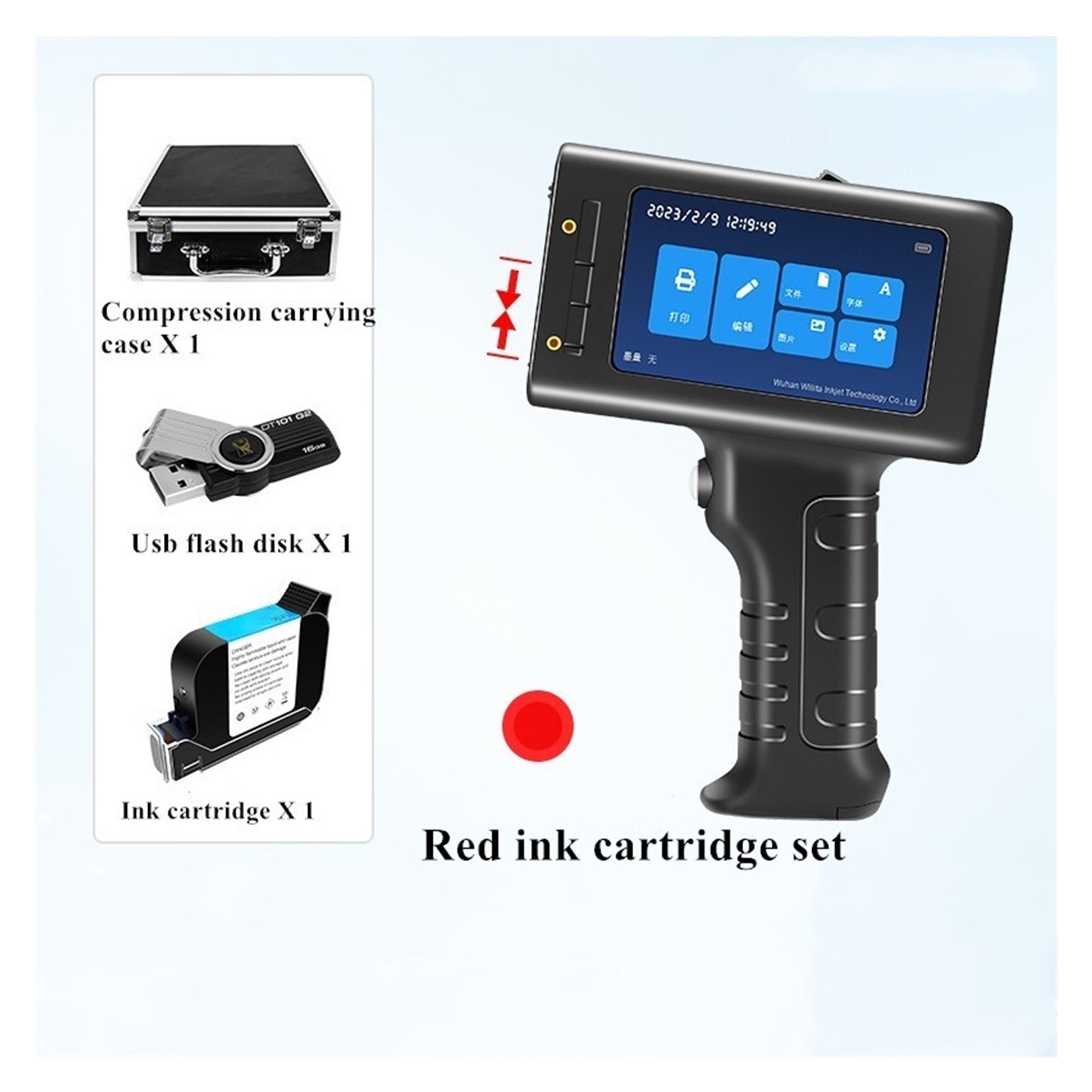 12.7mm Online Variable Batch Code Numbering Label Portable Handheld Printer, Smart Thermal Inkjet Printer ,Multifunction Inkjet Printer