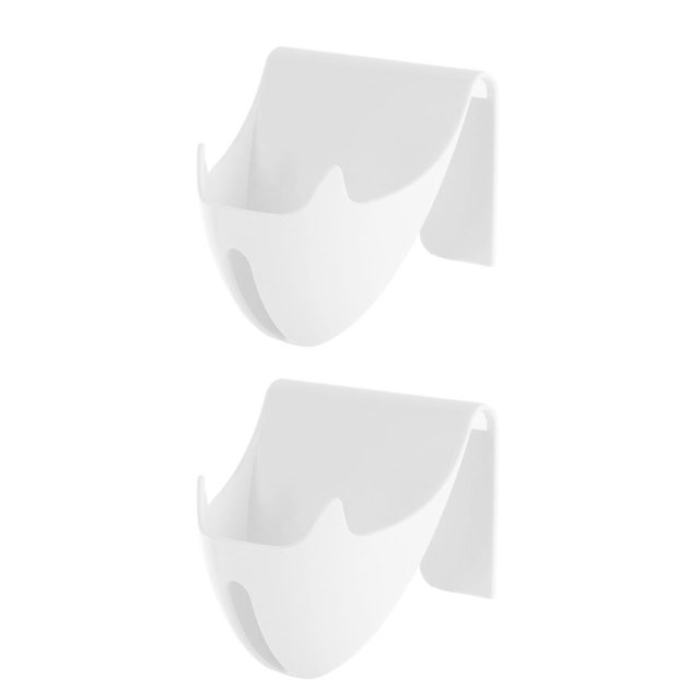 Monstrate Caja de drenaje de baño TureClos, estante de almacenamiento de esponja montado en la pared, bandeja de plástico, contenedor