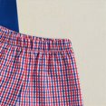 thumbnail image 4 of HCNTES Toddler Boy 4th of July Outfit 6 12 18 24 Months 2T 3T American Flag Embroidered T-Shirt & Plaid Shorts 2-Piece Patriotic Clothes Set, 4 of 6