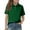 Dark Green#A309, variant on HAJWOH Polo Uniform Shirts for Kids Girls School Short Sleeve Uniform Top Casual Button Uniform Shirts 2025 New Collared Polo Shirts Workout Blouse Dark Green 9-10 Years