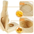 thumbnail image 3 of Prensa de plátano de madera con mango, trituradora de plátano, prensa de plátano portátil, fácil almacenamiento para chips de plátano frito, 3 of 5