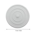 thumbnail image 2 of ACDANC 2pcs Large Rubber Sink Stopper Flat Round Drain Cover Bathtub Plug and Hair Catcher for Kitchen Bathroom, 2 of 7