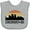 AC-Heather Grey, variant on Inktastic Cincinnati Ohio Skyline Retro Boys or Girls Baby Bib