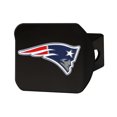thumbnail image 1 of Fan Mat 22586 Trailer Hitch Cover  Fits 2 Inch Receiver; NFL New England Patriots Color Logo On Black; Chrome Plated; Metal, 1 of 4