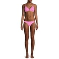 thumbnail image 2 of No Boundaries Solid Rib Triangle Swimsuit Top, 2 of 6