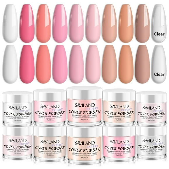 Set de polvos acrílicos SAVILAND Keratin Professional Nail 30 g