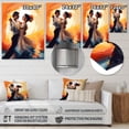 thumbnail image 4 of Designart "Couple Dancing Colorful Bolero I" Romantic Metal Art Living Room, 4 of 5