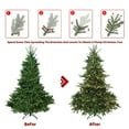 thumbnail image 6 of Resenkos 5FT Christmas Tree - 1129 Tips, 350 Warm White Lights, PE&PVC Mix, Hinged, Metal Stand, Green, 6 of 6