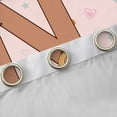 thumbnail image 4 of Erosebridal Capybara Stars Kid Black Out Curtains, Brown Letter N Curtains Pack of 2 (42x63 Each), 4 of 6