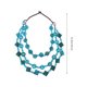 thumbnail image 4 of EeaseMX Collar estilo bohemio retro para mujer, con cuentas de madera tejidas a mano, concha de coco, joyería de playa, colgante para damas y niñas (azul pavo real), 4 of 7