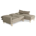 thumbnail image 4 of Sala Modular Reversible Makora Kissa con Memory Foam Color Arena Lino Respaldo Reclinable de 3 Posiciones, 4 of 8