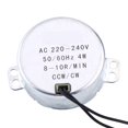thumbnail image 1 of Motor eléctrico YUMILI, voltaje de 220-240V, potencia de 4W, engranajes de reducción convenientes, motor síncrono de imán permanente para motores de aire acondicionado, lámparas de juguete(8-10RPM), 1 of 14