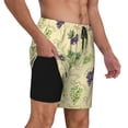 thumbnail image 2 of Daiia Green And Purple Grapes Mens Swim Trunks Swim Shorts Quick Dry Swim Shorts with Mesh Lining Pockets-XX-Large, 2 of 9
