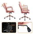 thumbnail image 6 of Duhome Office Chair Desk Chairs with Arms Adjustable Computer Chair Swivel Velvet Task Chair Pink, 6 of 8