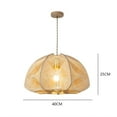 thumbnail image 7 of Arturesthome French Vintage Rope Pendant Light Fixture Living Room Wooden Chandelier, 7 of 7