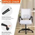 thumbnail image 4 of Home Office Chair Desk Computer Chair Adjustable Ergonomic Lumbar Support Armrest Executive with High Density Mesh 360 Degree Swivel Chair for Men Women Adults, Black, 4 of 8
