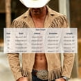 thumbnail image 3 of Hulanddfd Mens Jacket Faux Suede Fringe Coat, Collared Long Sleeve Outerwear with Pockets, Casual Western Wear, 3 of 5