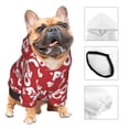 thumbnail image 3 of Fotbe Popcorn2 Sudadera con Estampado para Perros Pequeños – Suéter con Capucha para Mascotas, Tela Suave de Forro Polar con Bolsillo-X-Large, 3 of 7