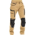 thumbnail image 2 of Men’s Heavy Duty Work Pants – Cordura Reinforced Knees, Multi‑Pocket Utility Cargo Trousers for Construction & Safety, 2 of 5