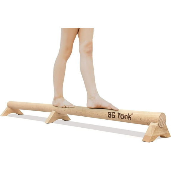 40-Inch Beech Wood Balance Beam for Home - Improve Balance, Flexibility, and Foot Strength for All Ages, Perfect for Plantar Fasciitis Relief and Physical Therapy