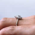 thumbnail image 3 of 1.20 Cts Certified Pear Shape Moissanite Solitaire Engagement Ring, 18K White Gold Plated Ring /925 Sterling Silver Ring, 3 of 7