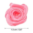 thumbnail image 2 of Unique Bargains Mini Satin Ribbon Roses Tiny Fabric Flowers Embellishments Rosettes Applique Rose Red 50 Pcs, 2 of 5