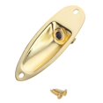 thumbnail image 1 of XIYANGJUAN - Conector de entrada de guitarra dorada estilo barco de 1/4 pulgadas con carga de salida, 1 of 6