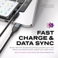 thumbnail image 3 of Statik 360 Pro Magnetic Charging Cable - Type C Charger Fast Charging 3 in 1 USB C to USB C Cable, Micro USB & iProduct Tips, USB A Adapter, Fits All Devi, 3 of 8