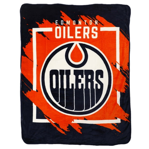 The Northwest Group  Edmonton Oilers 46" x 60" Dimensional Micro Raschel Plush Throw Blanket