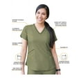 thumbnail image 2 of Adar Pro Modern Athletic Scrub Set For Women - Modern V-Neck Scrub Top & Yoga Jogger Scrub Pants, 2 of 4