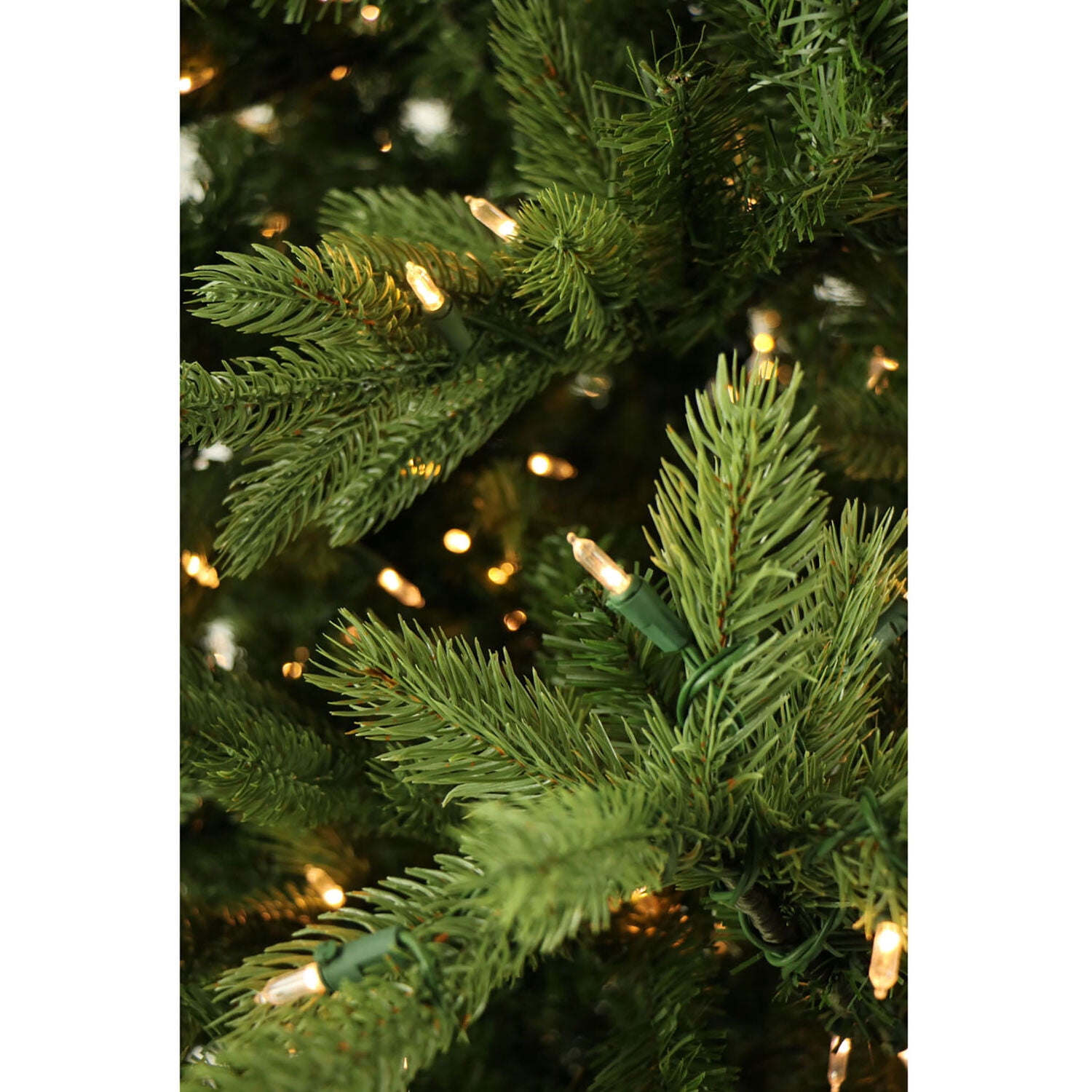 Fraser Hill Farm 9 ft Woodside Pine Christmas Tree with Warm White LED Lighting and EZ Connect, FFWS090-5GR
