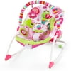 Raspberry Garden Infant to Toddler Rocker with Vibrating Baby Seat & Toy Bar (Pink)