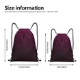 thumbnail image 2 of Saiise Dark Purple Glitter Pattern Sports Drawstring Backpack - String Swim Gym Bag with Wet Proof Pocket for Women&Men-Small, 2 of 6