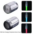 thumbnail image 2 of 3 Colour Rgb Colour Changing LED Tap Faucet Kitchen Bathroom Sink Light Lamp, 2 of 9