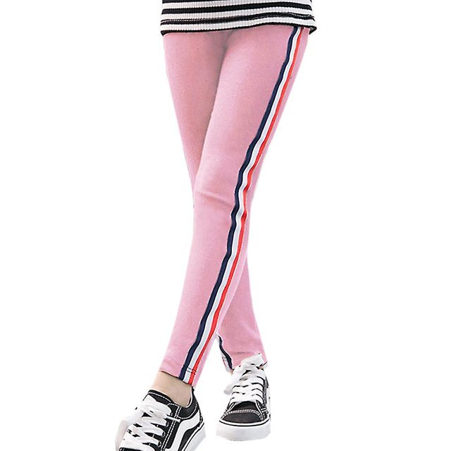 1-14 a?os Ni?as Leggings Pantalones Skinny Stripe Running Pants ZefeiWu 8390605376108