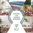 thumbnail image 6 of Red White Floral Outdoor Rug 4x6 Ft - Reversible Patio Rug Outdoor Camping Rugs, Farmhouse Retro Botanical Leaves Washable Indoor Outdoor Area Rugs, Non-Slip Outdoor Carpet Runner for Deck/Porch, 6 of 8