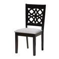 thumbnail image 3 of Baxton Studio Abigail Modern Grey Fabric and Dark Brown Finished Wood 5-Piece Dining Set, 3 of 10