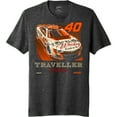 thumbnail image 2 of Men's JR Motorsports Official Team Apparel Heather Black Justin Allgaier Traveller Whiskey Car T-Shirt, 2 of 3