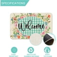 thumbnail image 3 of Spring Door Mat, Hello Spring Welcome Mats Outdoor for Front Door, Flowers Blossoms Seasonal Non Slip Farmhouse Doormat Indoor Entryway Floor Rug for Entrance Outside Entry Home Decor 17”x29”, 3 of 5