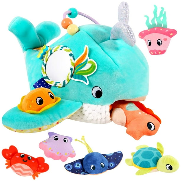 Juguete para bebés FREYBLI Soft Ocean Adventure de 6 a 12 meses con sonajero